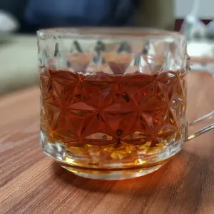 نیم لیوان دسته دار الیکا اصفهان گلس بسته 6 عددی