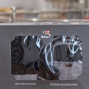 سرویس 11 پارچه دستگیره و پیش بند مشکی Amac