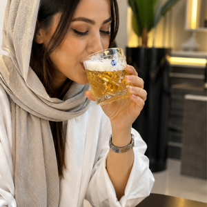 لیوان شیشه ای شیشه اصفهان مدل کویین