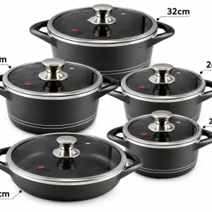 سرویس قابلمه گرانیتی ۱۰ پارچه MGS مدل کلاسیک