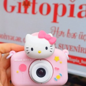 دوربین کودک Hello Kitty مدل X5 با دوربین سلفی و قاب سیلیکونی