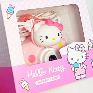 دوربین کودک Hello Kitty مدل X5 با دوربین سلفی و قاب سیلیکونی