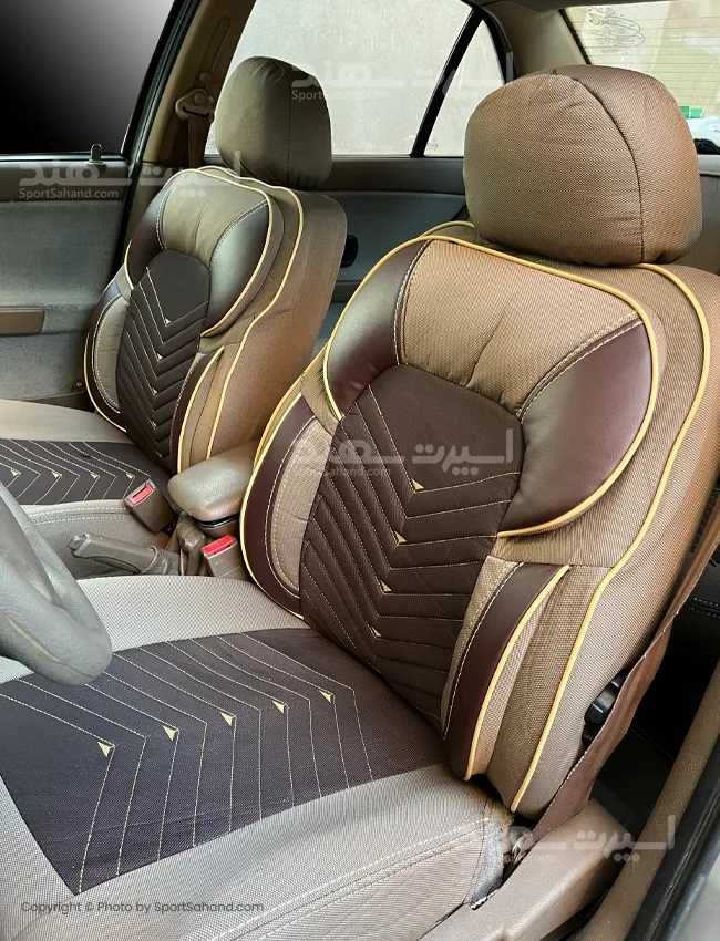 روکش صندلیو ی ای پی کرمی سمند 