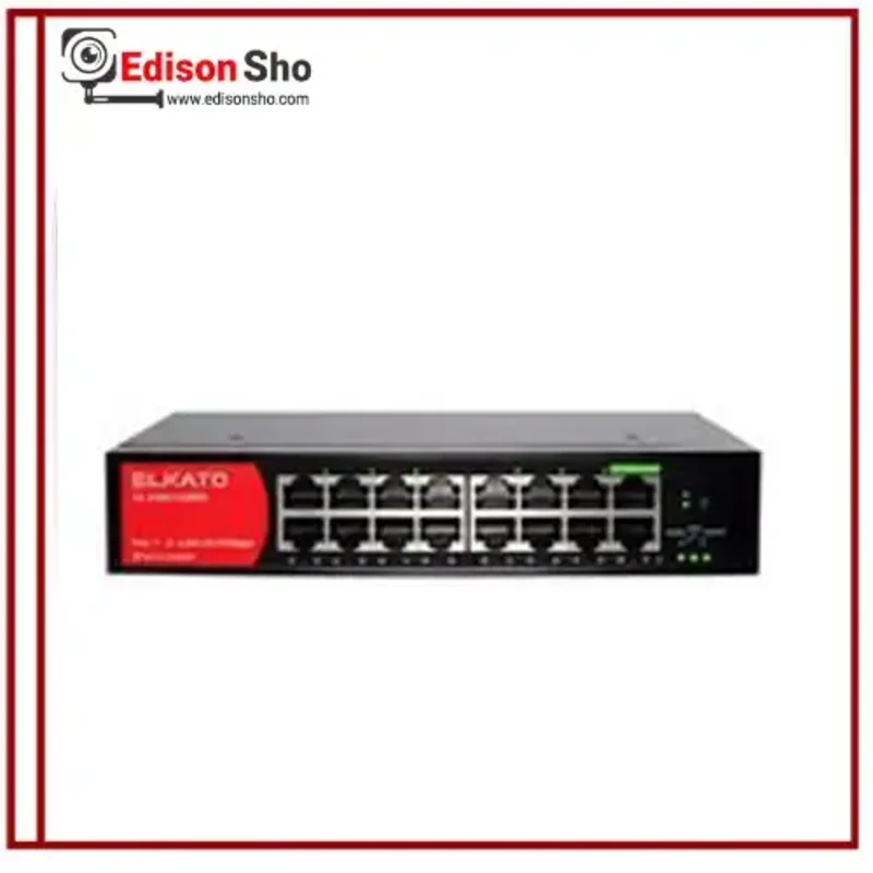 سوییچ شبکه ال کاتو 16 پورت 10/100 مدل EL-1SB1600BN