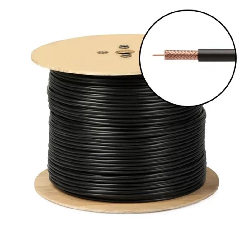 کابل کواکسیال RG-59 مغزی 0.7 دبل فویل شیلد80 (500متری)