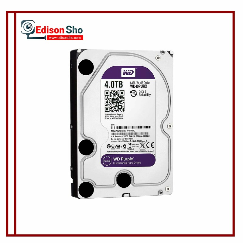 هارد دیسک 4 ترابایت شرکتی اینترنال وسترن دیجیتال بنفش Purp