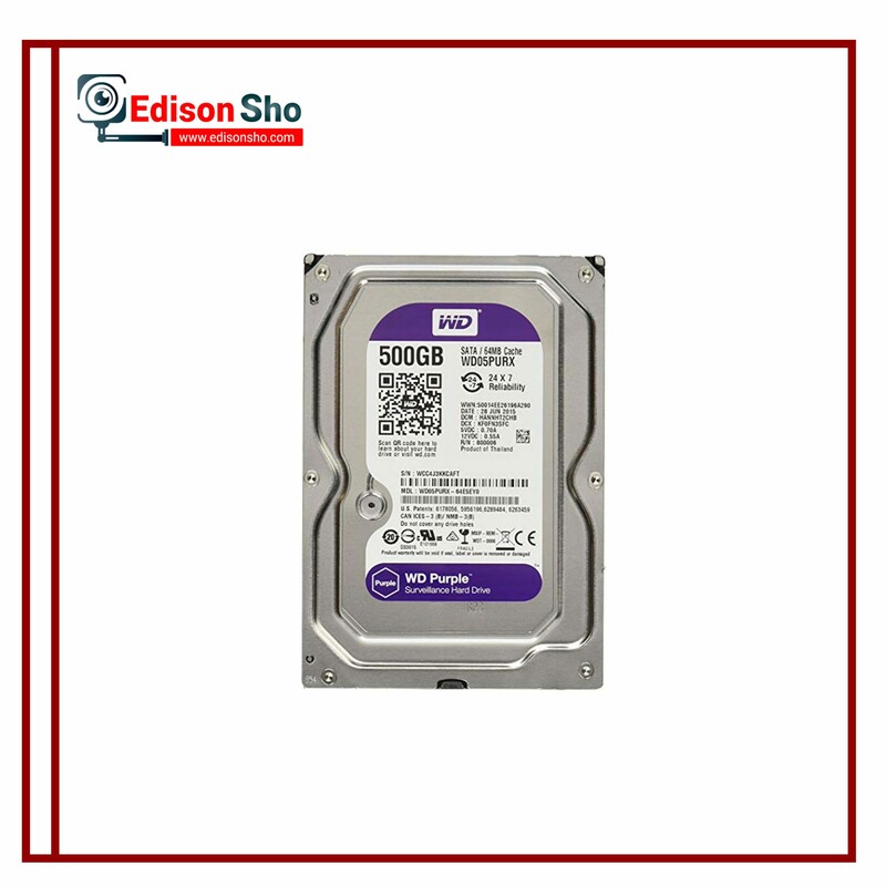 هارد دیسک 500 گیگ شرکتی اینترنال وسترن دیجیتال بنفش Purple