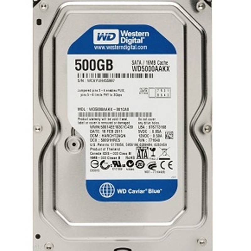 هارد 500 گیگ شرکتی برچسب ابی(کیس وسترنی)