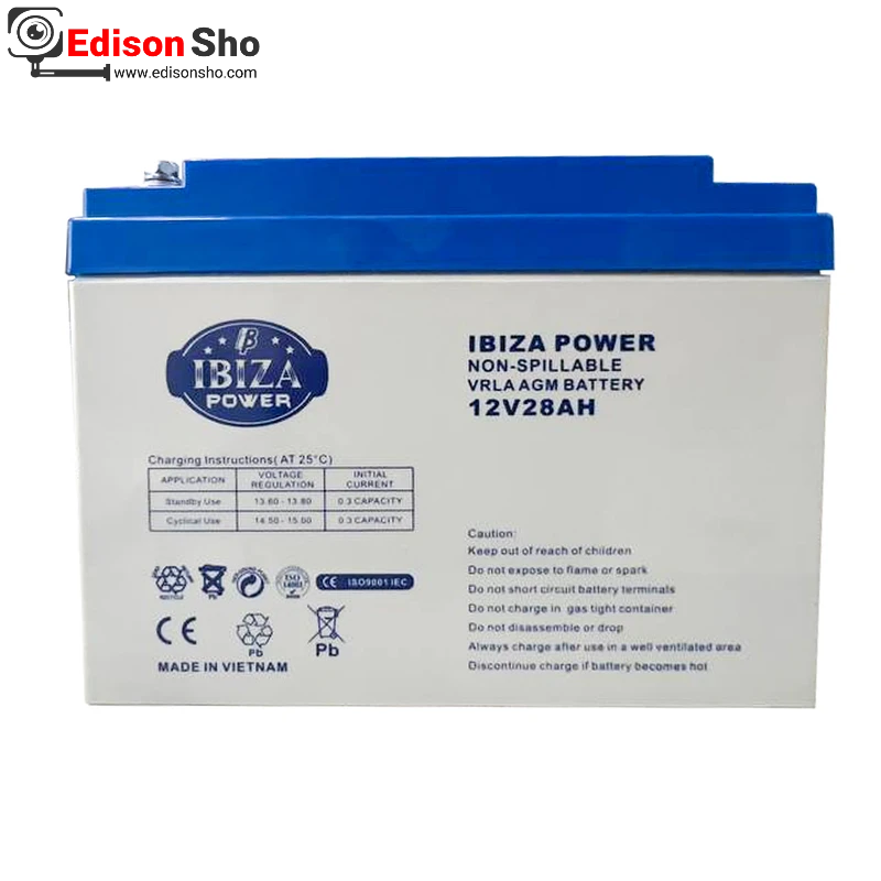 باتری 12 ولت 28 آمپر ایبیزا