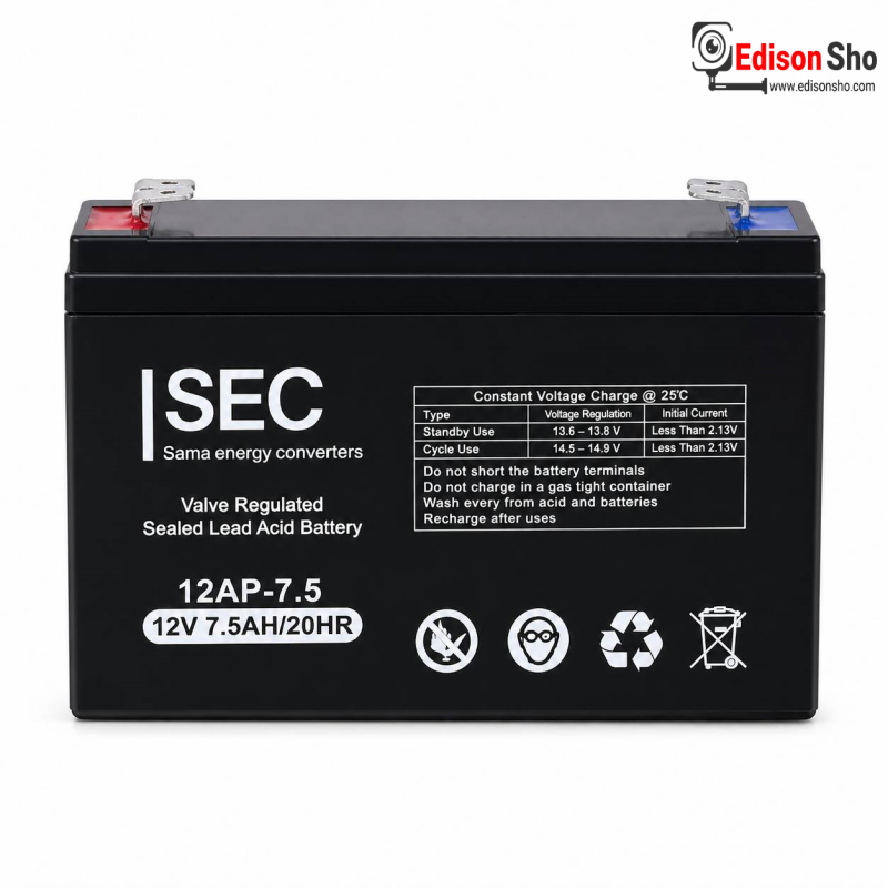 باتری 12V 7A  مدل ISEC