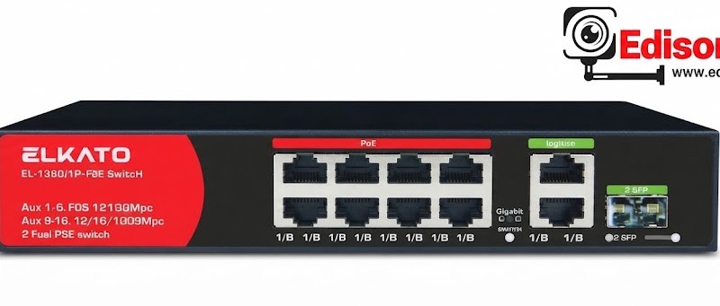 سوییچ شبکه ال کاتو 8 پورت 10/100 مدلEL-1SB0821GP-120W