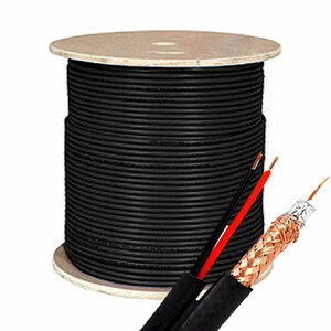 کابل کواکسیال RG-59 ترکیبی مغزی 0.6 شیلد 64(305 متری)برق 0.35