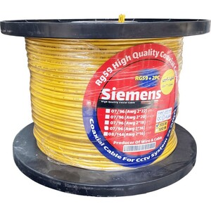 کابل کواکسیال RG-59 ترکیبی مغزی 0.7 شیلد 80 (305 متری)برق 1