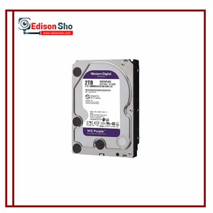 هارد دیسک اینترنال وسترن دیجیتال 2 ترابایت بنفش Purple گارانتی سازگار آواژنگ حامی