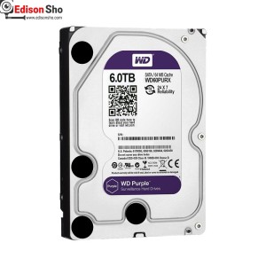 هارد دیسک اینترنال وسترن دیجیتال 6 ترابایت بنفش Purple گارانتی سازگار آواژنگ حامی