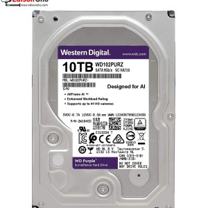 هارد دیسک اینترنال وسترن دیجیتال 10ترابایت بنفش Purple گارانتی سازگار آواژنگ حامی