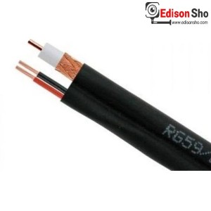 کابل کواکسیال RG-59 ترکیبی مغزی 0.6 شیلد 64 برق 0.5 (305 متری)