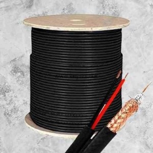 کابل کواکسیال RG-59 ترکیبی مغزی 0.7 شیلد 80 (305 متری)برق 1