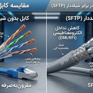 تفاوت کابل UTP و SFTP