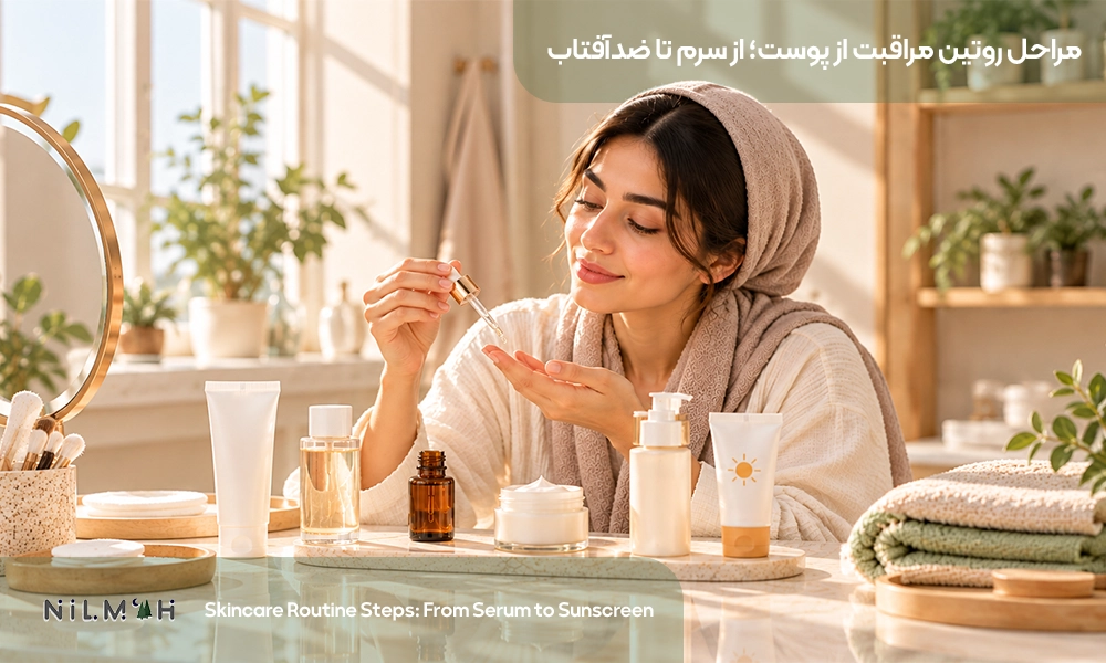 استفاده از ضدآفتاب به&zwnj;عنوان آخرین مرحله روتین مراقبت از پوست در صبح