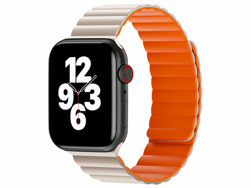 بند مگنتی سیلیکونی اپل واچ سری 1 تا 8 و SE سایز 42، 44، 45 و 49 میلیمتری ویوو WIWU 42/44/45/49 Magnetic silicone watch band Wi-WB001