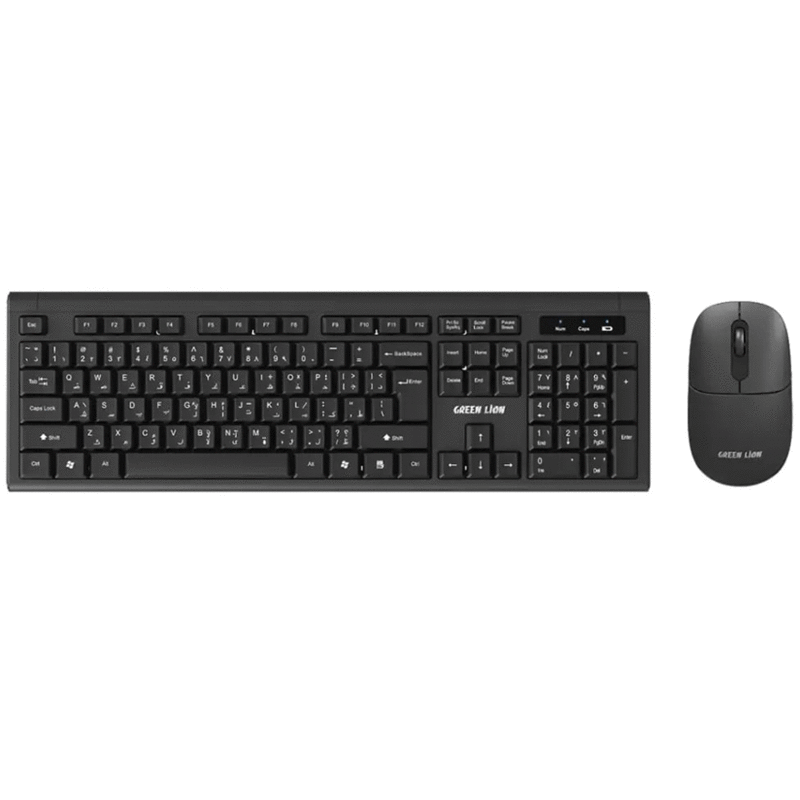 ست کیبورد و موس بی سیم گرین‌لاین GKM-200