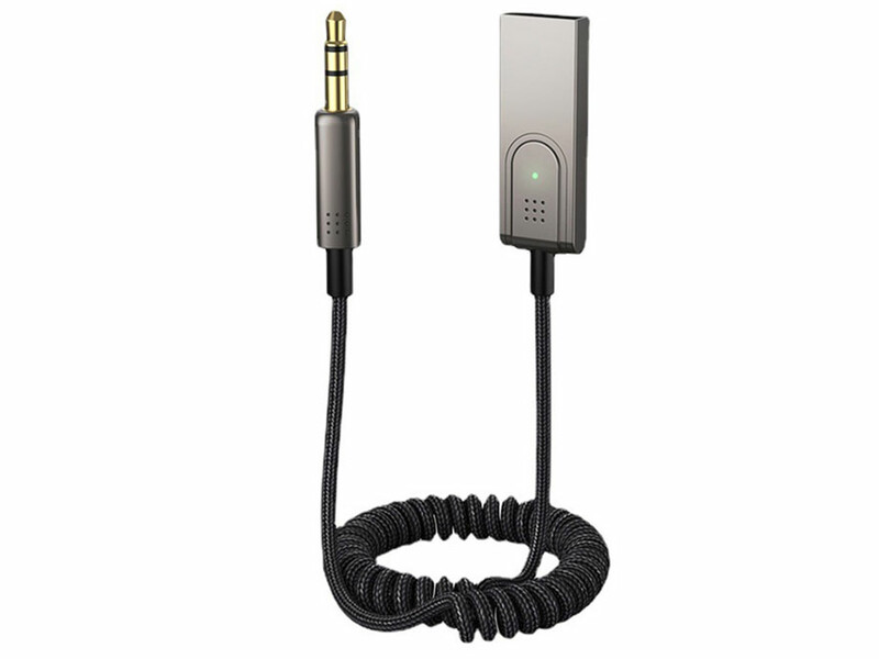 گیرنده بلوتوث خودرو به همراه کابل صدا آی یو ایکس کوتتسی Coteetci Bluetooth 5.0 AUX Car Bluetooth receiver 74001