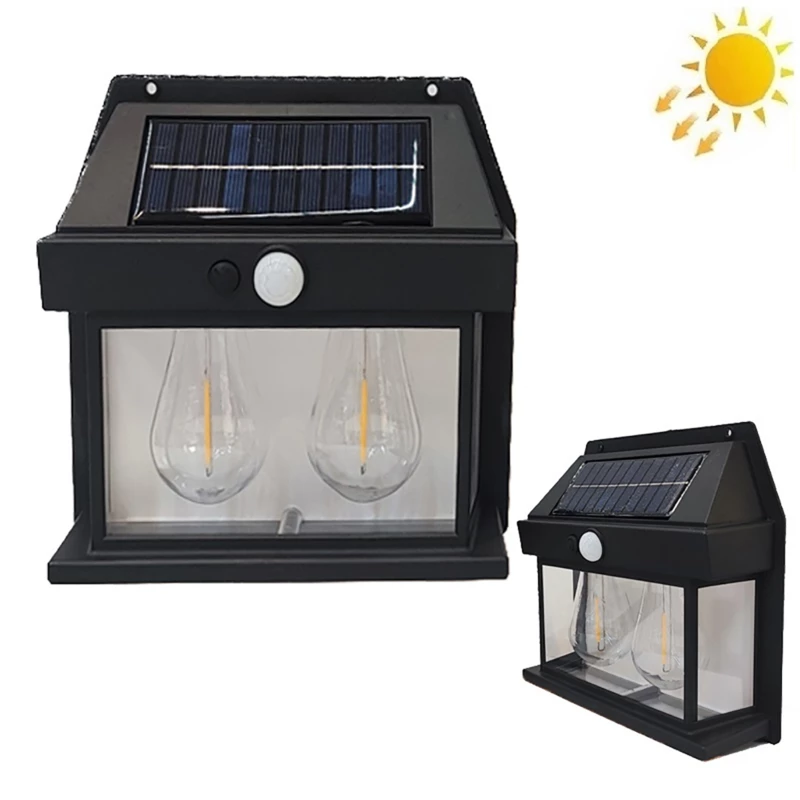 چراغ دیوارکوب سنسوردار خورشیدی فضای باز BK-888-2