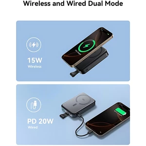 بهترین شارژر همراه بی سیم مگ سیف فست شارژ اپل جویروم