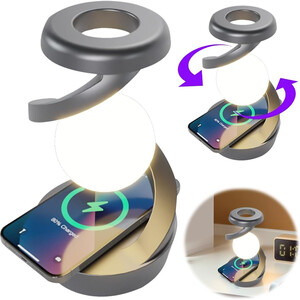 بهترین چراغ خواب طرح کره چرخشی و شارژ وایرلس