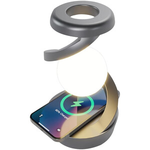 خرید چراغ خواب طرح کره چرخشی و شارژ وایرلس