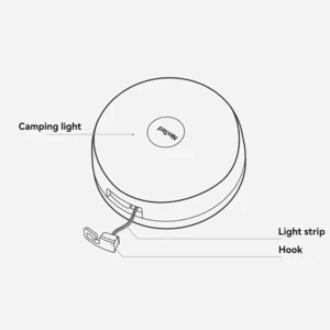 کیفیت چراغ و ریسه کمپینگ شارژی 12 متری نکستول شیائومی