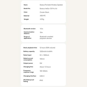 اسپیکر بلوتوث قابل حمل بیسوس