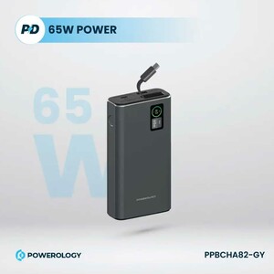 بهترین پاوربانک 20000 فست شارژ تایپ‌سی 65 وات و یو‌اس‌بی 30 وات پاورولوژی