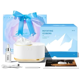 فروش دستگاه رطوبت ساز و آروماتراپی شارژی طرح کوه یخ چرخان