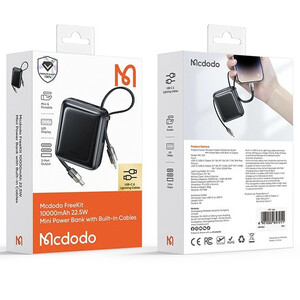 قیمت پاوربانک شارژ سریع  تایپ سی و لایتنینگ مک دودو