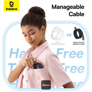 کابل تایپ سی فست شارژ بیسوس