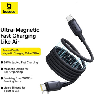 خرید کابل تایپ سی به تایپ سی فست شارژ بیسوس