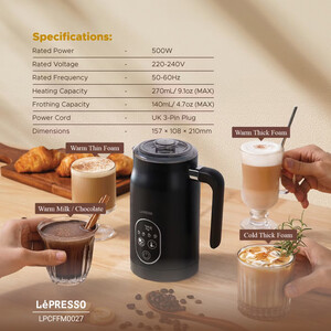 خرید دستگاه کف ساز شیر لپرسو