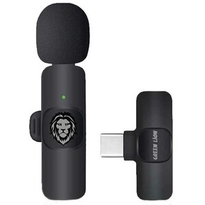 میکروفون بی سیم یقه‌ای تایپ سی گرین GNSOLOWMICBK