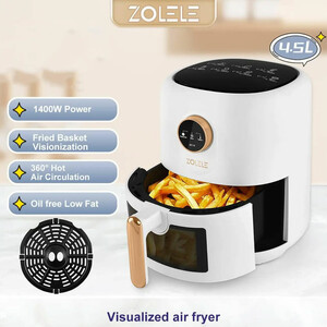 هواپز و سرخ‌کن بدون روغن زوله له ZOLELE مدل ZA004 ظرفیت 4.5 لیتری