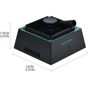 قیمت زیرسیگاری تصفیه هوا بدون دود با نور LED چند منظوره Smokeless 2 in 1 Air Purifier Ashtray Air Purifier Ashtrays with LED Light