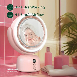 آینه آرایش و پنکه گرین لاین
