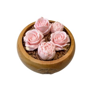 شمع معطر دکوراتیو دست‌ساز برند Lumiere مدل Spring flower