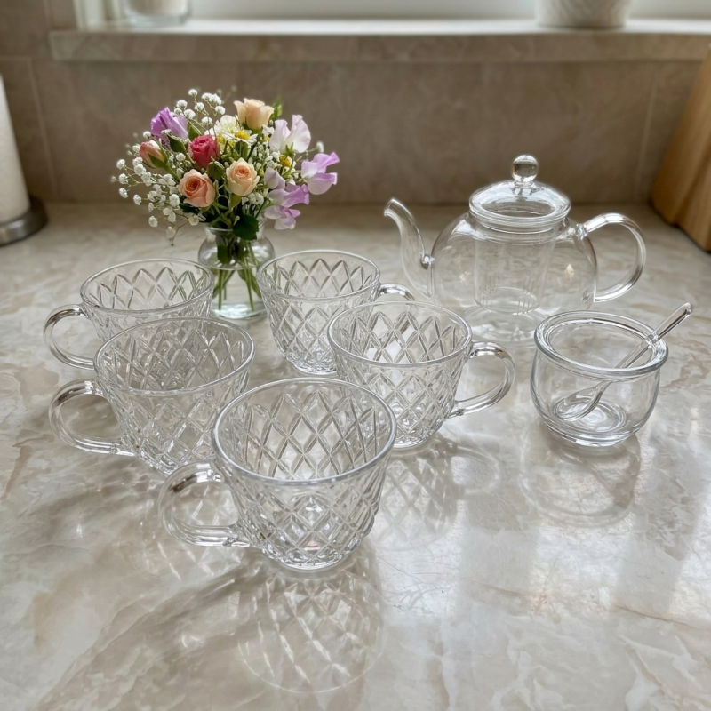 فنجان چای بلور  دلی ، برند DELI