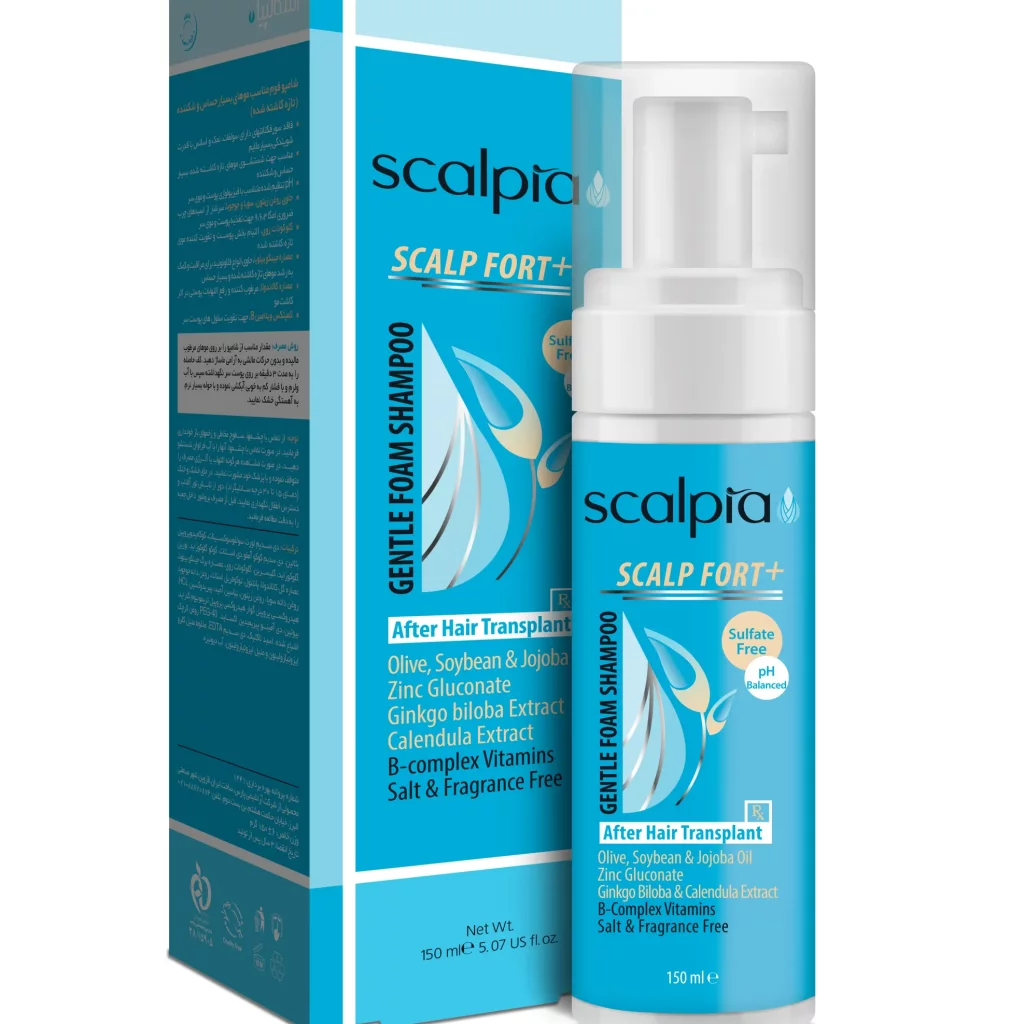 شامپو فوم اسکالپیا مناسب موهای تازه کاشته شده