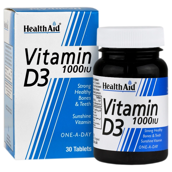 ویتامین د3 هلث اید 1000 واحد بسته 30 عددی