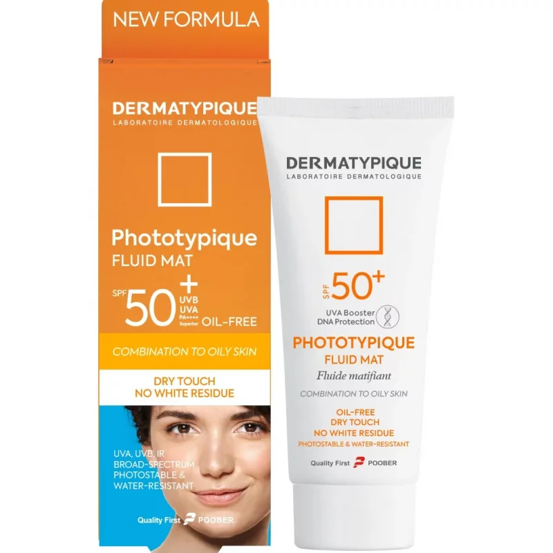فلویید ضد آفتاب بی رنگ پوست چرب درماتیپیک SPF50