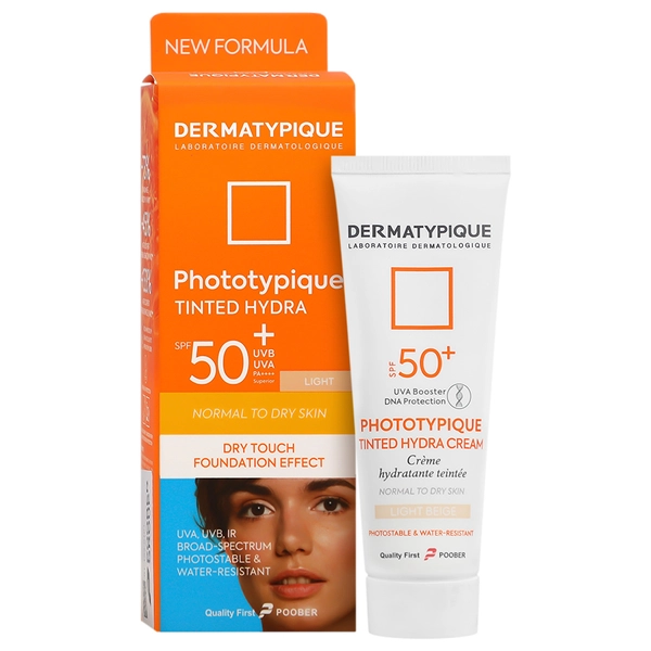 کرم ضد آفتاب هیدرا درماتیپیک SPF50 بژ روشن