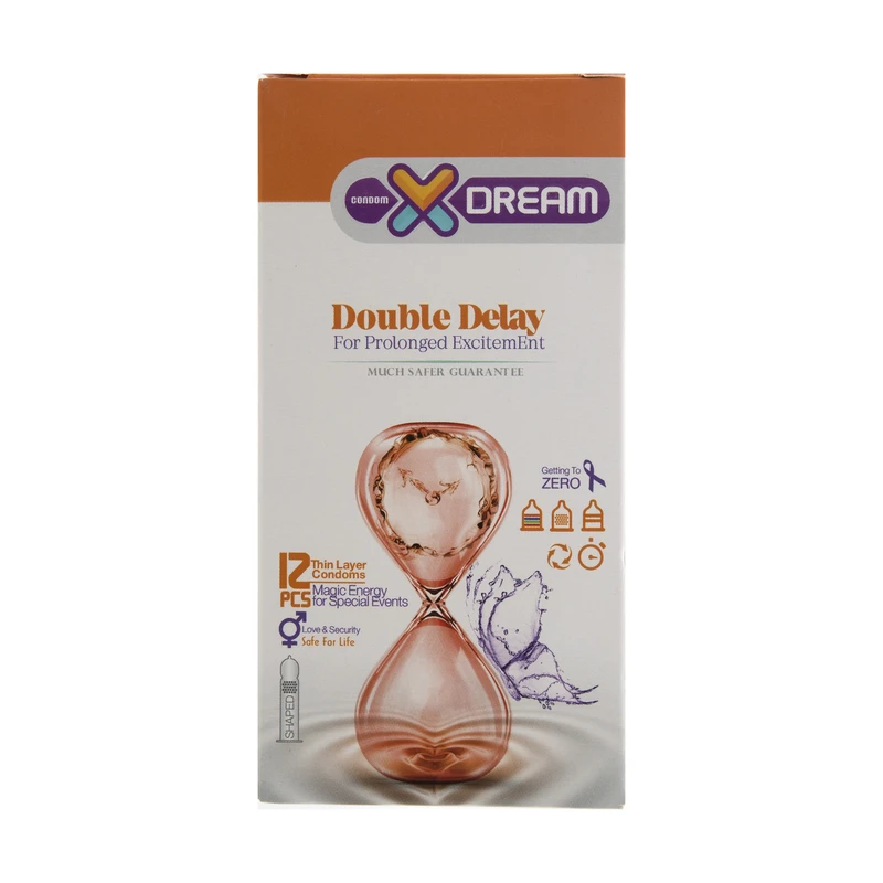 کاندوم ایکس دریم مدل Double Delay سته ۱۲ عددی